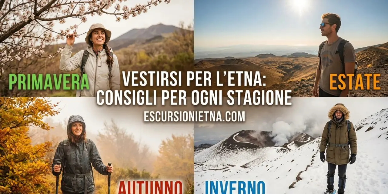 Come vestirsi per l'Etna in ogni stagione – Scopri i segreti